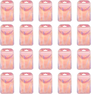 100pcs Jewelry Packaging Bag Resealable Pouch Jewelry Storage Plastic Pouch Clear Wrapping Bag Small