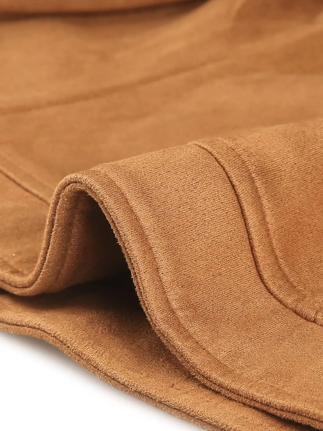 Agnes Orinda Plus Size Suede Jacket for Women Cropped Moto Biker Zip Up Faux Leather Suede Coat Jackets