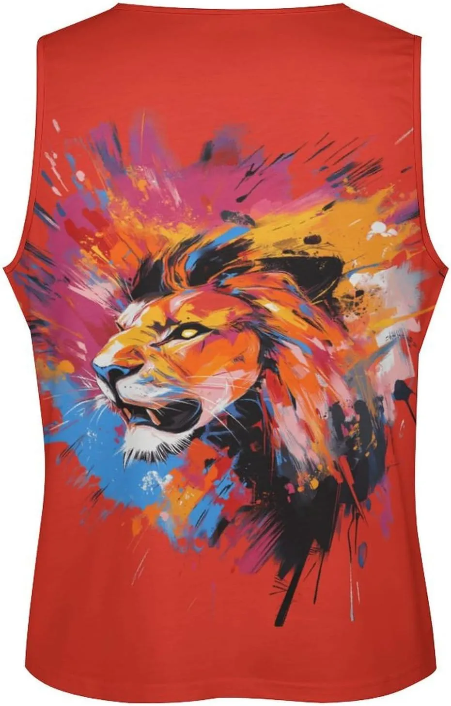 Animal Print Tank Tops for Men 2025 Summer Cotton Sport Tank Sleeveless Workout T-Shirts Athletic Undershirts