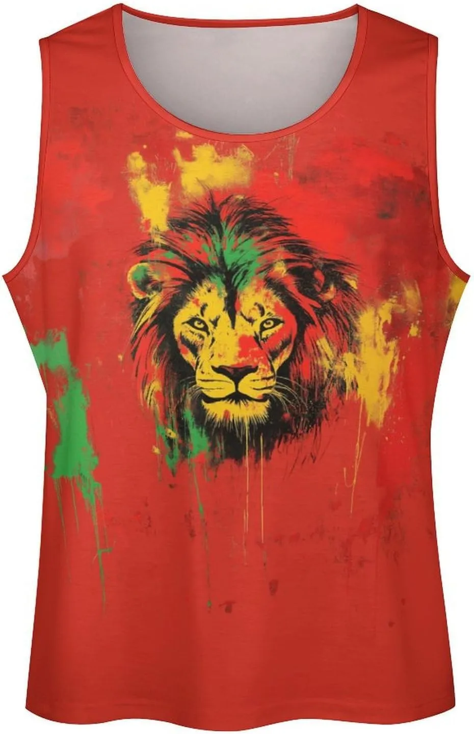 Animal Print Tank Tops for Men 2025 Summer Cotton Sport Tank Sleeveless Workout T-Shirts Athletic Undershirts
