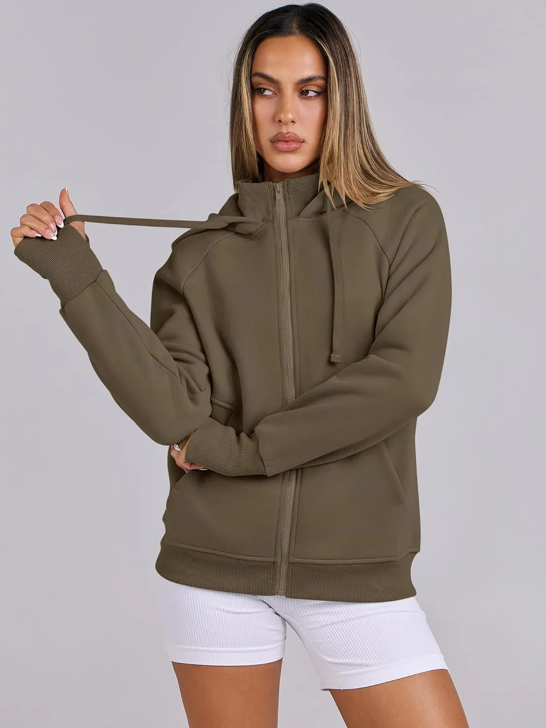ANRABESS Womens Zip Up Hoodies Fleece Jackets Long Sleeve Sweatshirts Pockets Casual Fall Fashion Preppy Outfits Y2k Clothes