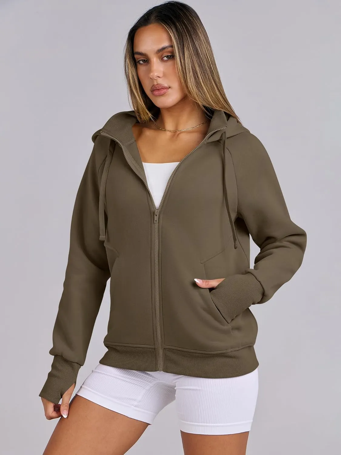 ANRABESS Womens Zip Up Hoodies Fleece Jackets Long Sleeve Sweatshirts Pockets Casual Fall Fashion Preppy Outfits Y2k Clothes