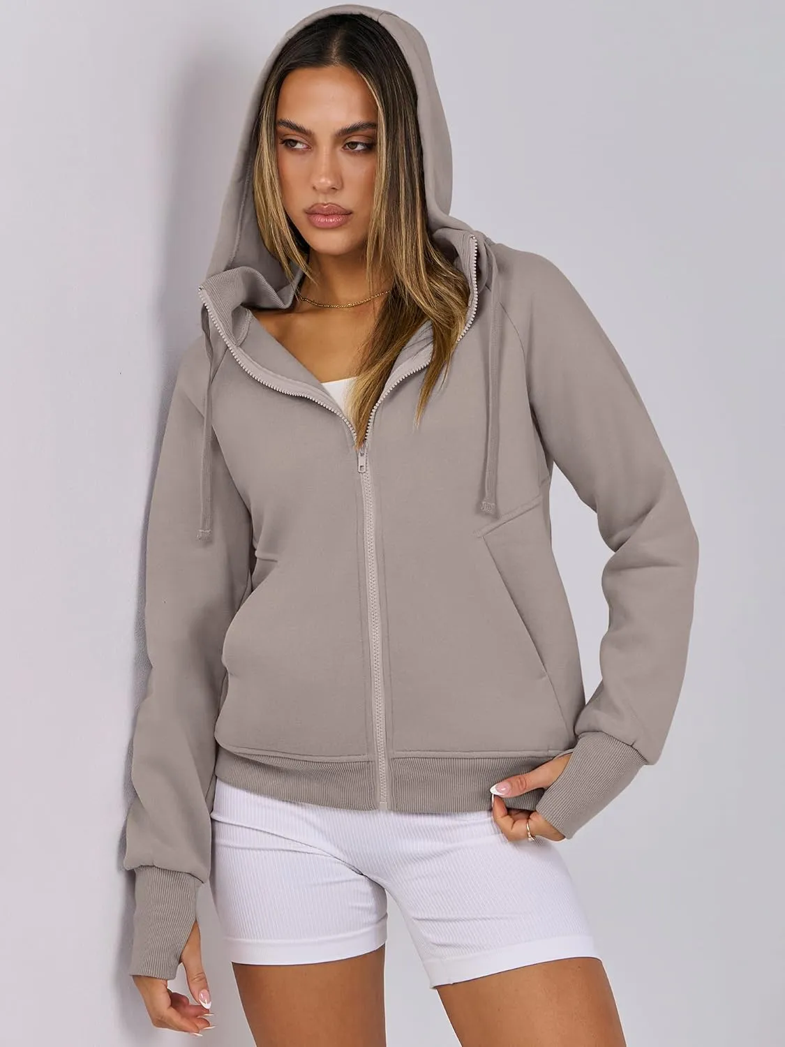 ANRABESS Womens Zip Up Hoodies Fleece Jackets Long Sleeve Sweatshirts Pockets Casual Fall Fashion Preppy Outfits Y2k Clothes