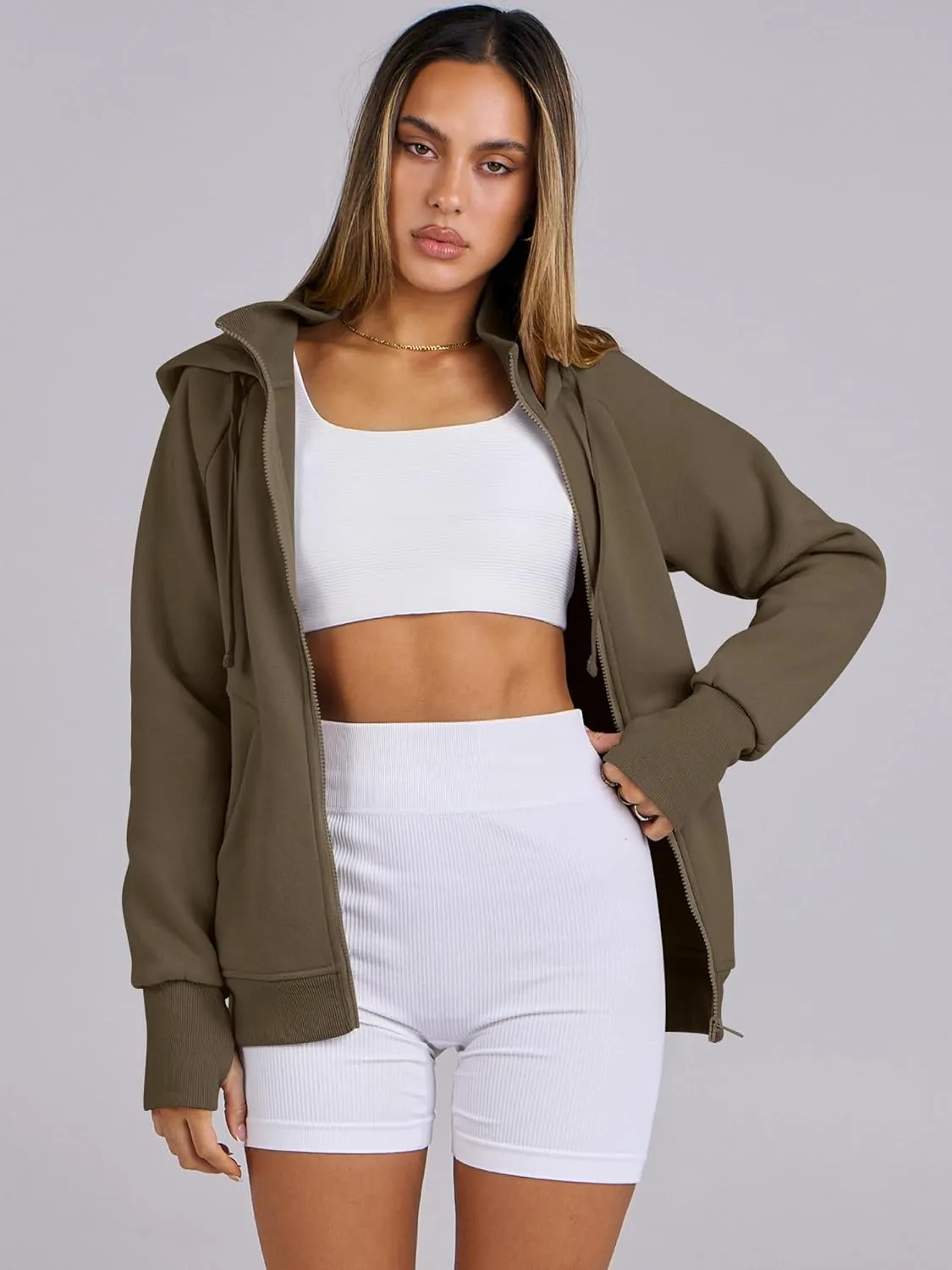ANRABESS Womens Zip Up Hoodies Fleece Jackets Long Sleeve Sweatshirts Pockets Casual Fall Fashion Preppy Outfits Y2k Clothes
