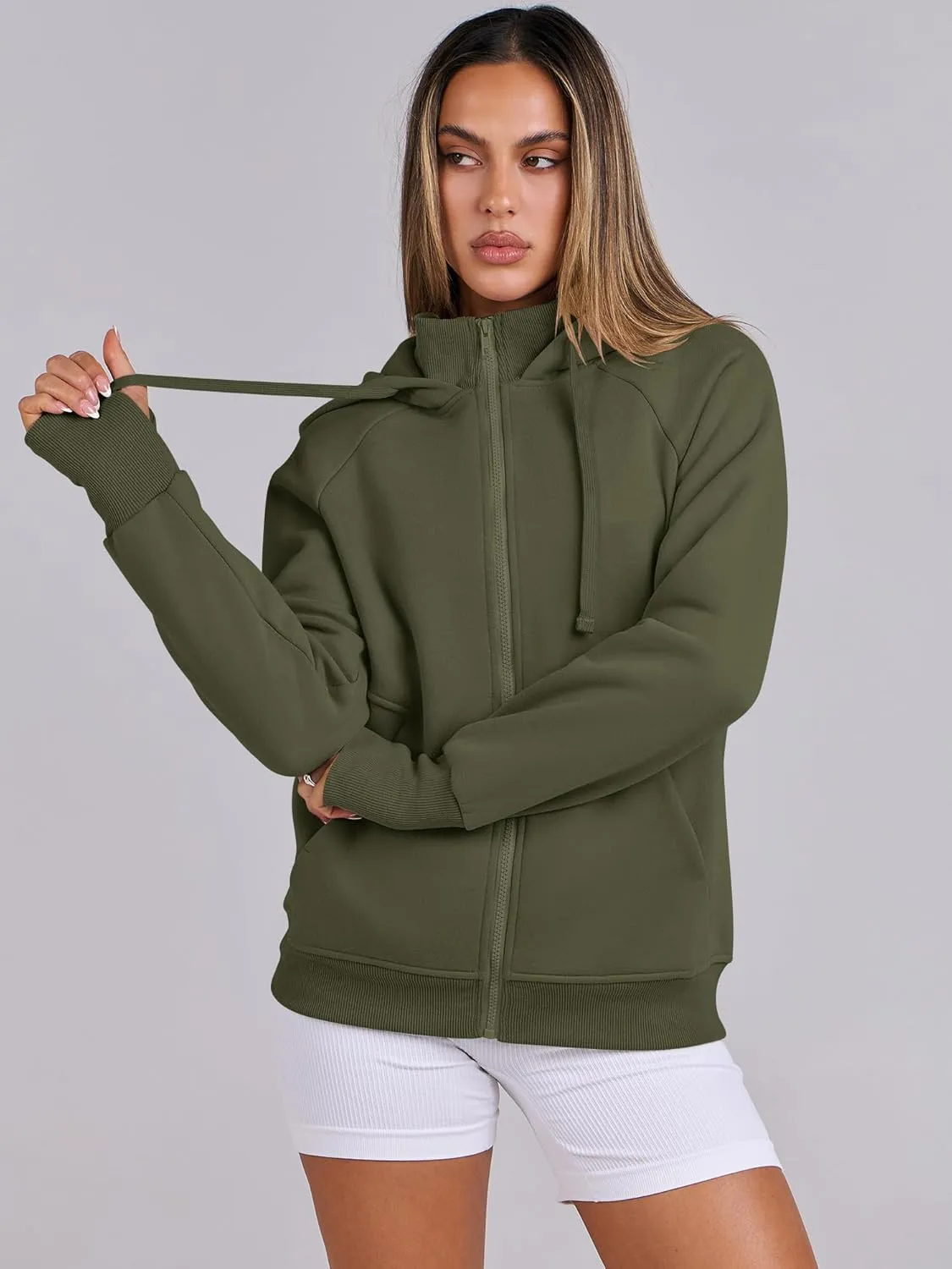 ANRABESS Womens Zip Up Hoodies Fleece Jackets Long Sleeve Sweatshirts Pockets Casual Fall Fashion Preppy Outfits Y2k Clothes
