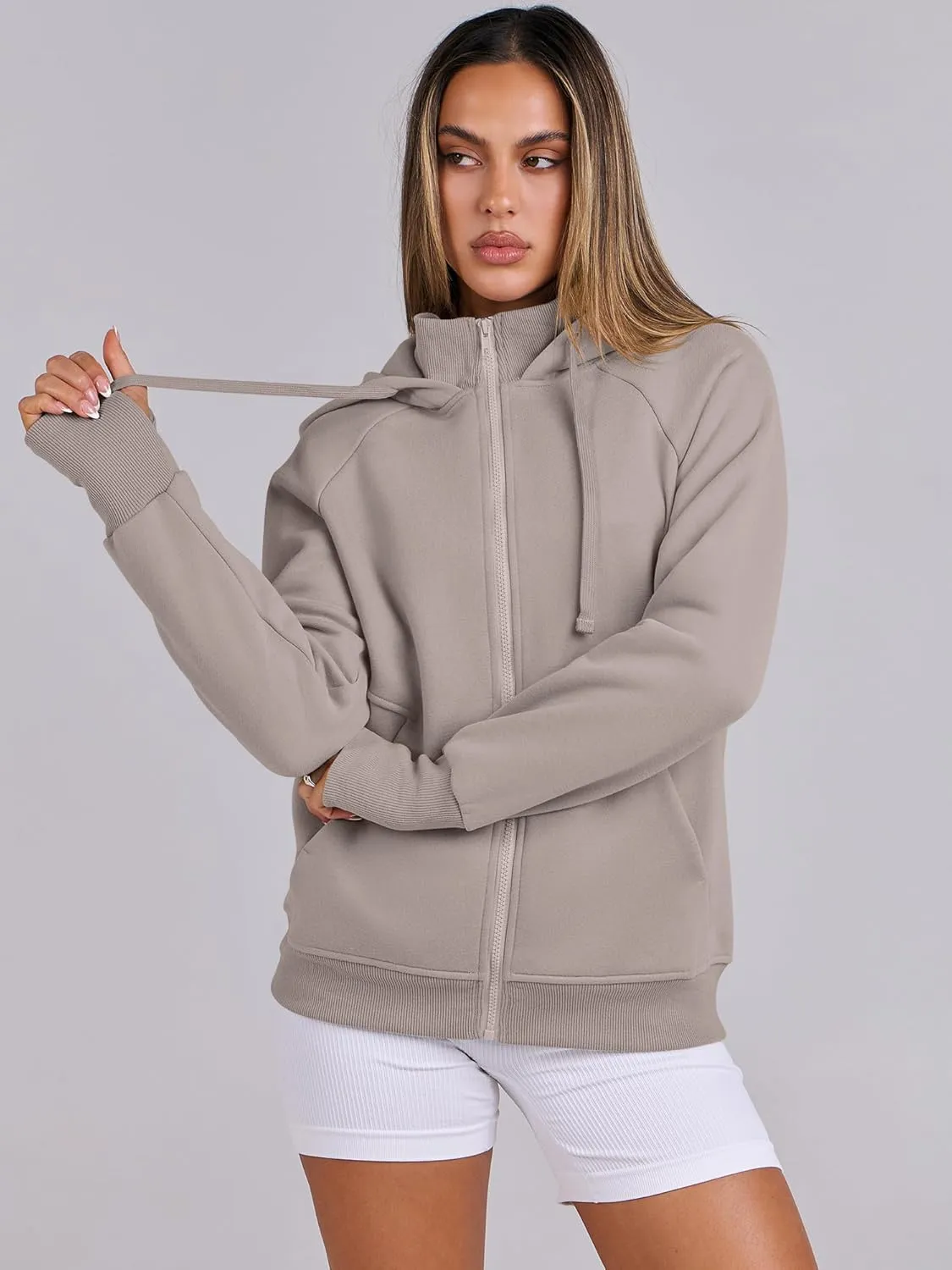 ANRABESS Womens Zip Up Hoodies Fleece Jackets Long Sleeve Sweatshirts Pockets Casual Fall Fashion Preppy Outfits Y2k Clothes