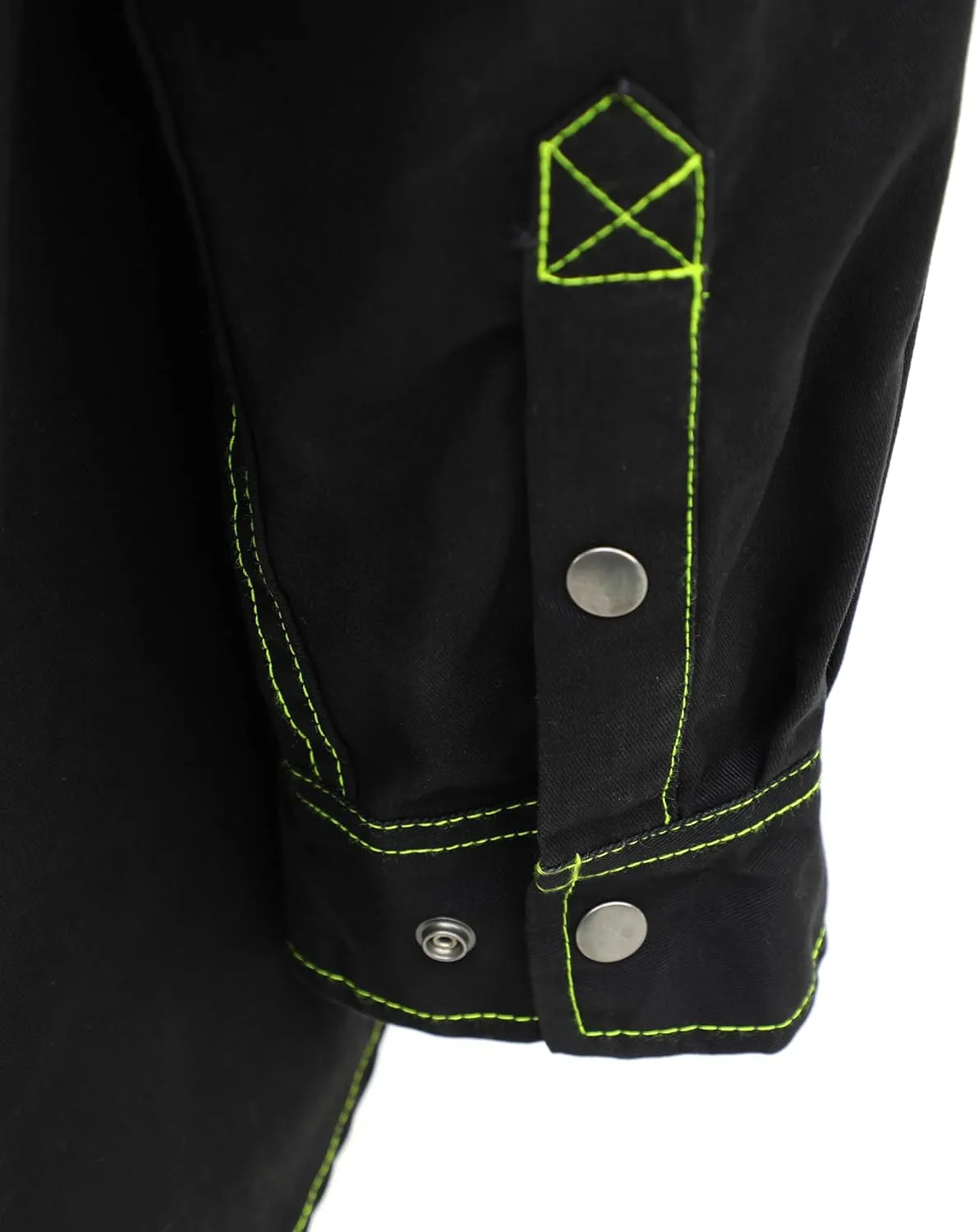 BOCOMAL FR Shirts for Men Snaps Down 7.5oz Water Repellent Fire Resistant Welding Jackets-NFPA2112 CAT2