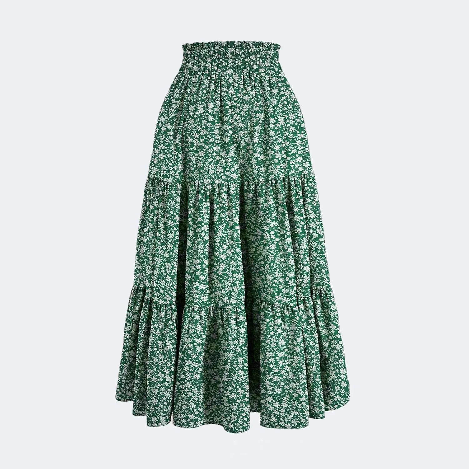 Boho Skirt Maxi Spring Flowy Boho Comfy Tiered Western Midi Skirt