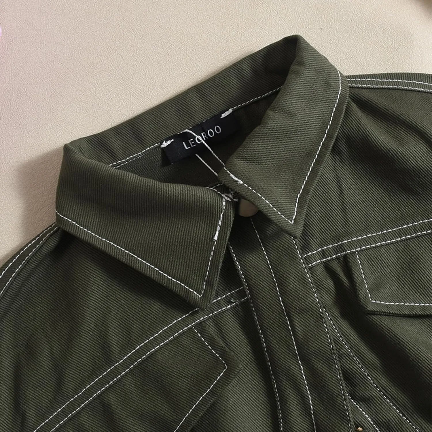 Casual Cropped Jacket Women Fall Fashion Short Sleeve Lace-up Coat Trendy Hollow Out Women's Clothes