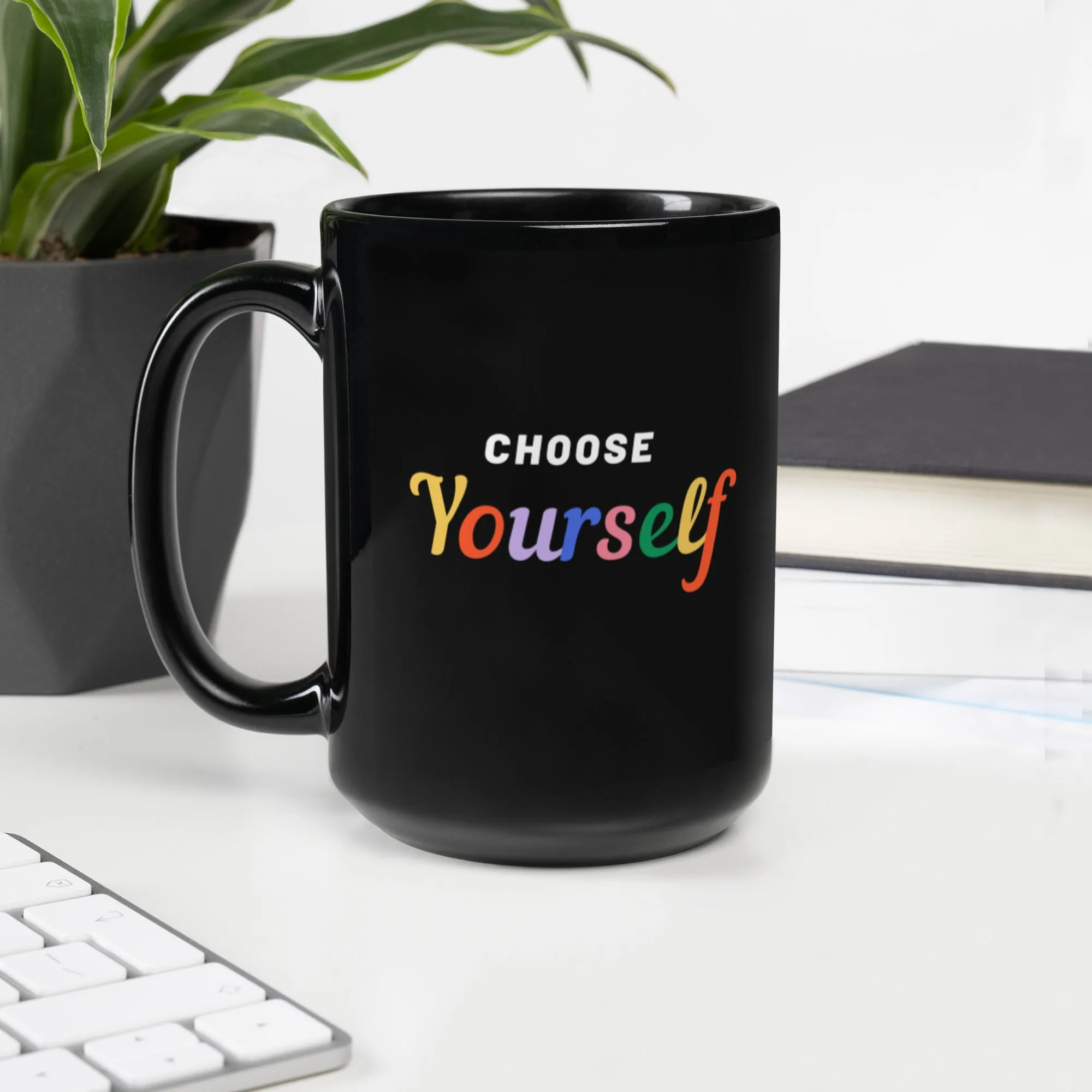 Choose Black Glossy Mug