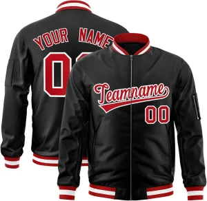 Custom Men's Fashion Varsity Jacket Casual Sportswear Zipper Letterman Jackets Stitched Letters Logo