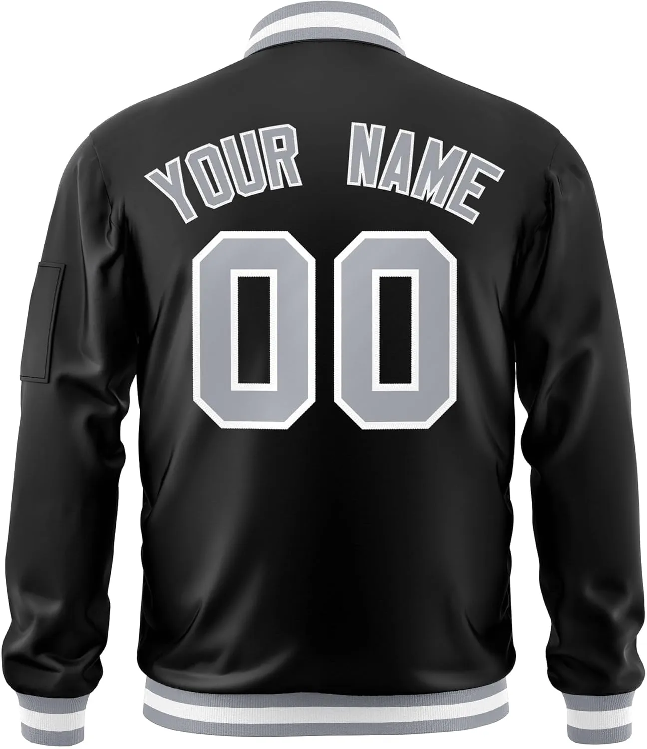 Custom Men's Fashion Varsity Jacket Casual Sportswear Zipper Letterman Jackets Stitched Letters Logo