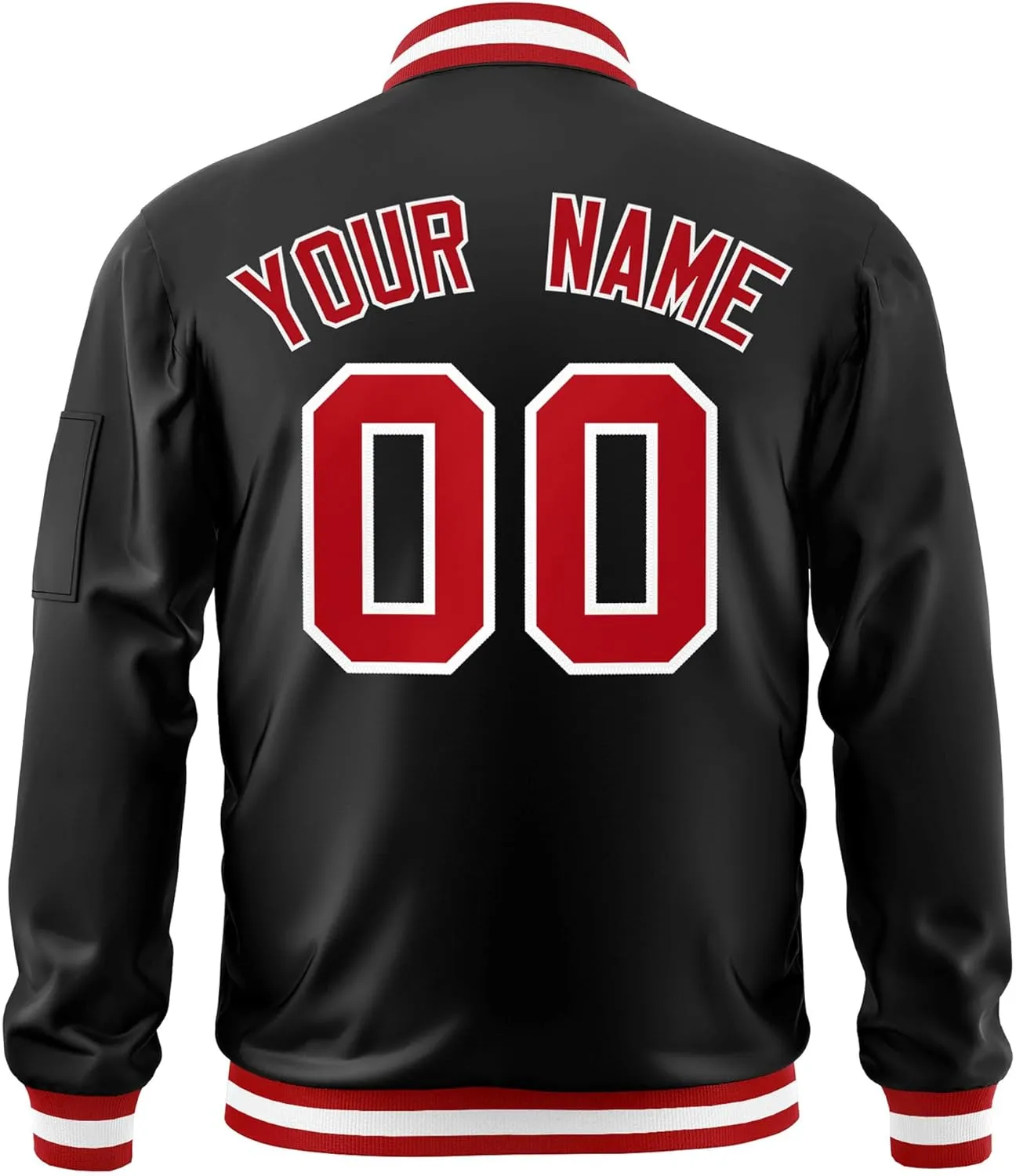 Custom Men's Fashion Varsity Jacket Casual Sportswear Zipper Letterman Jackets Stitched Letters Logo