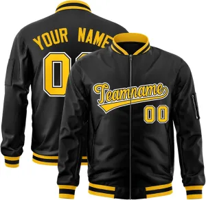 Custom Men's Fashion Varsity Jacket Casual Sportswear Zipper Letterman Jackets Stitched Letters Logo