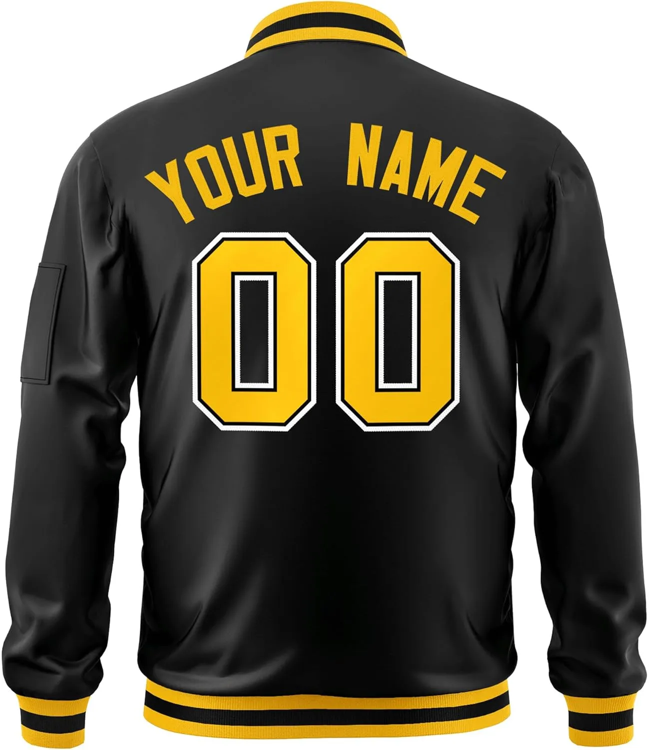 Custom Men's Fashion Varsity Jacket Casual Sportswear Zipper Letterman Jackets Stitched Letters Logo