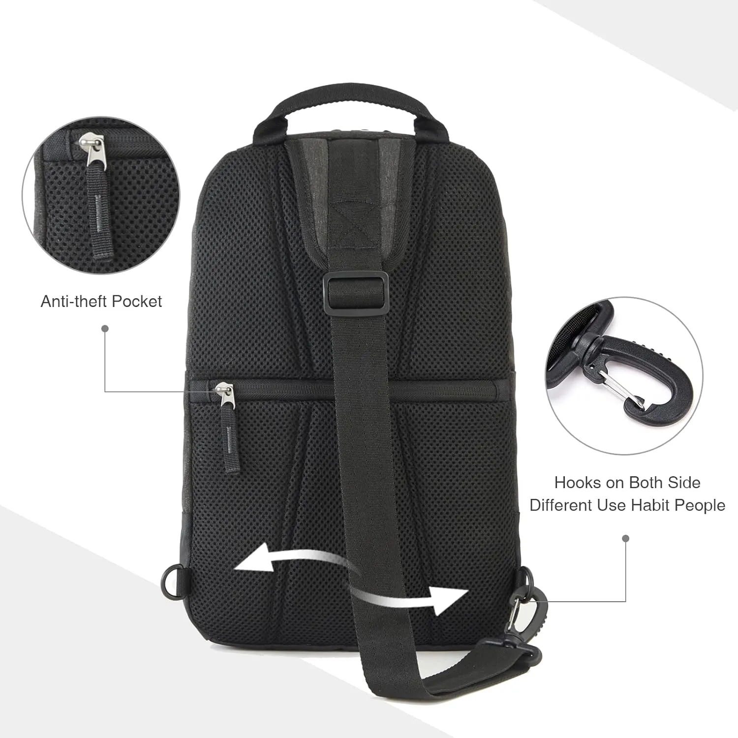 EVER ADVANCED Crossbody Bag for Women Shoulder Sling Bag for Men, Small One Strap Backpack Lightweight Cross Body Bags
