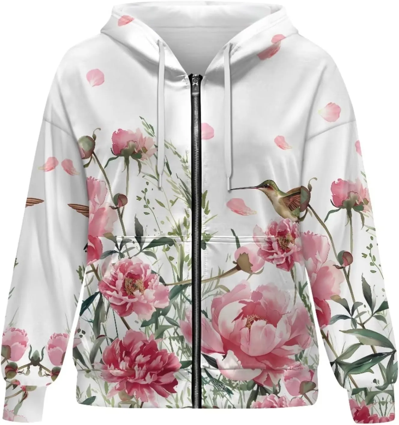 Forchrinse Skeleton Cobweb Womens Causal Long Sleeve Zip Up Hoodie Sweatshirts Y2K Hoodie Jackets Loose Fit Fashion Fall Coat