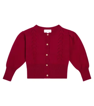 Francesca cotton blend cardigan C'era una volta, red