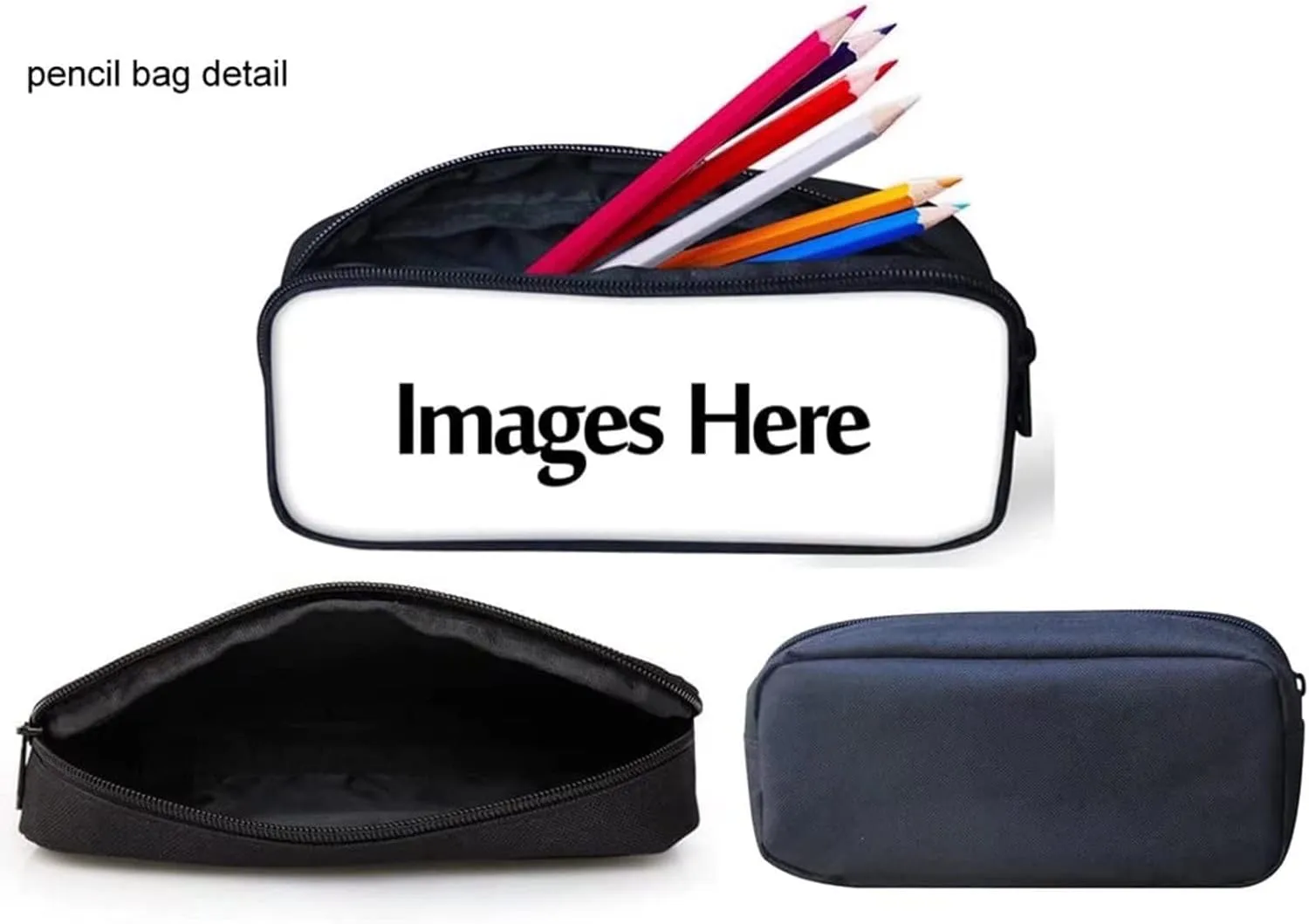 GIFTPUZZ Fire Horse Pattern School Backpack Lunch Box Pencil Pouch Case Drawstring Bag Keychain for Kids Back to School Rucksack 5 Pieces for Girls Boys