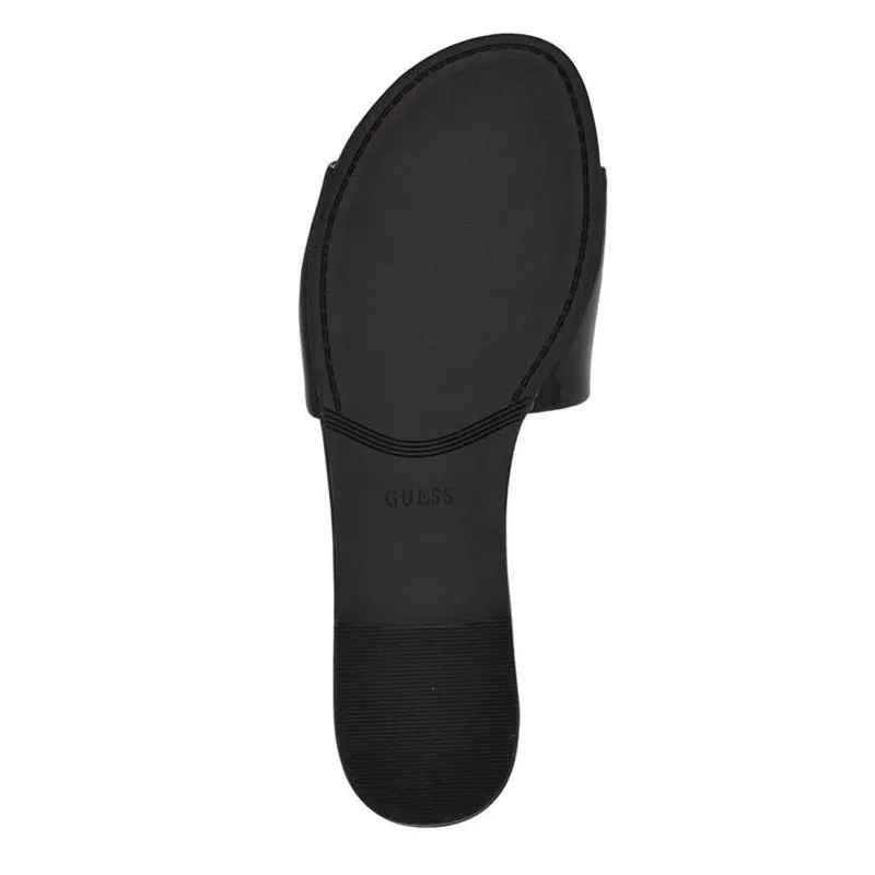 Glossy Black Sandals