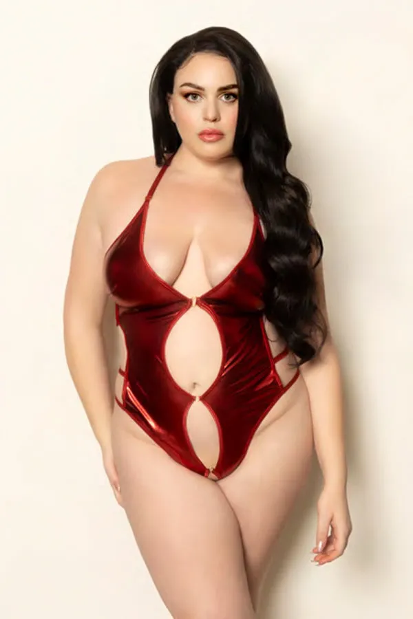 Glossy lame teddy