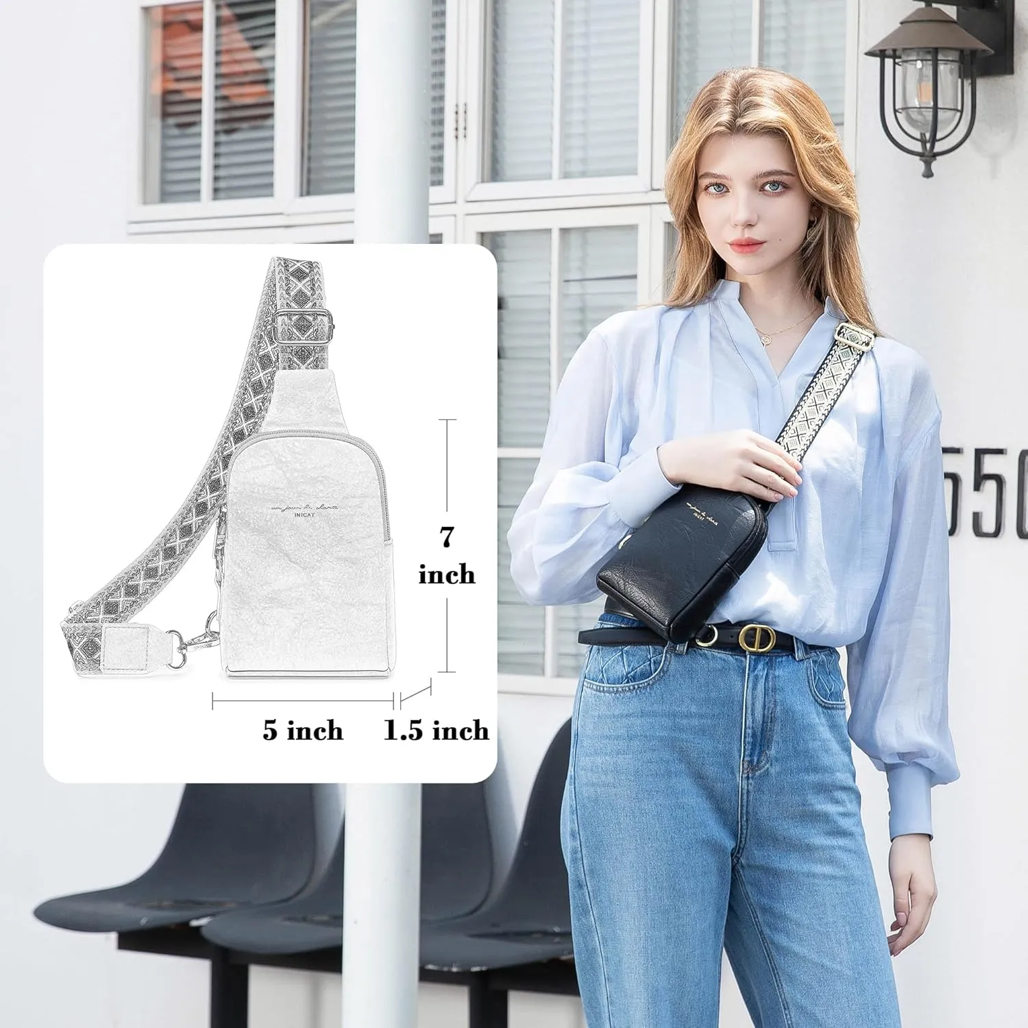 Haytijoe Small Crossbody Sling Bag for Women Travel Purses Anti Theft Cross Body Bag for Woman Fanny Packs