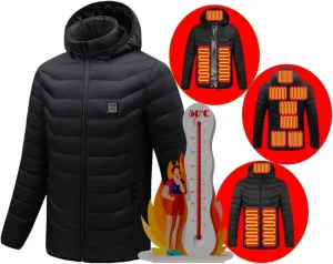 Heated Hoodie,9 Heating Zones Coat,Heated Jacket for Women and Men,Heated Sweatshirt, Heated Hunting Jackets