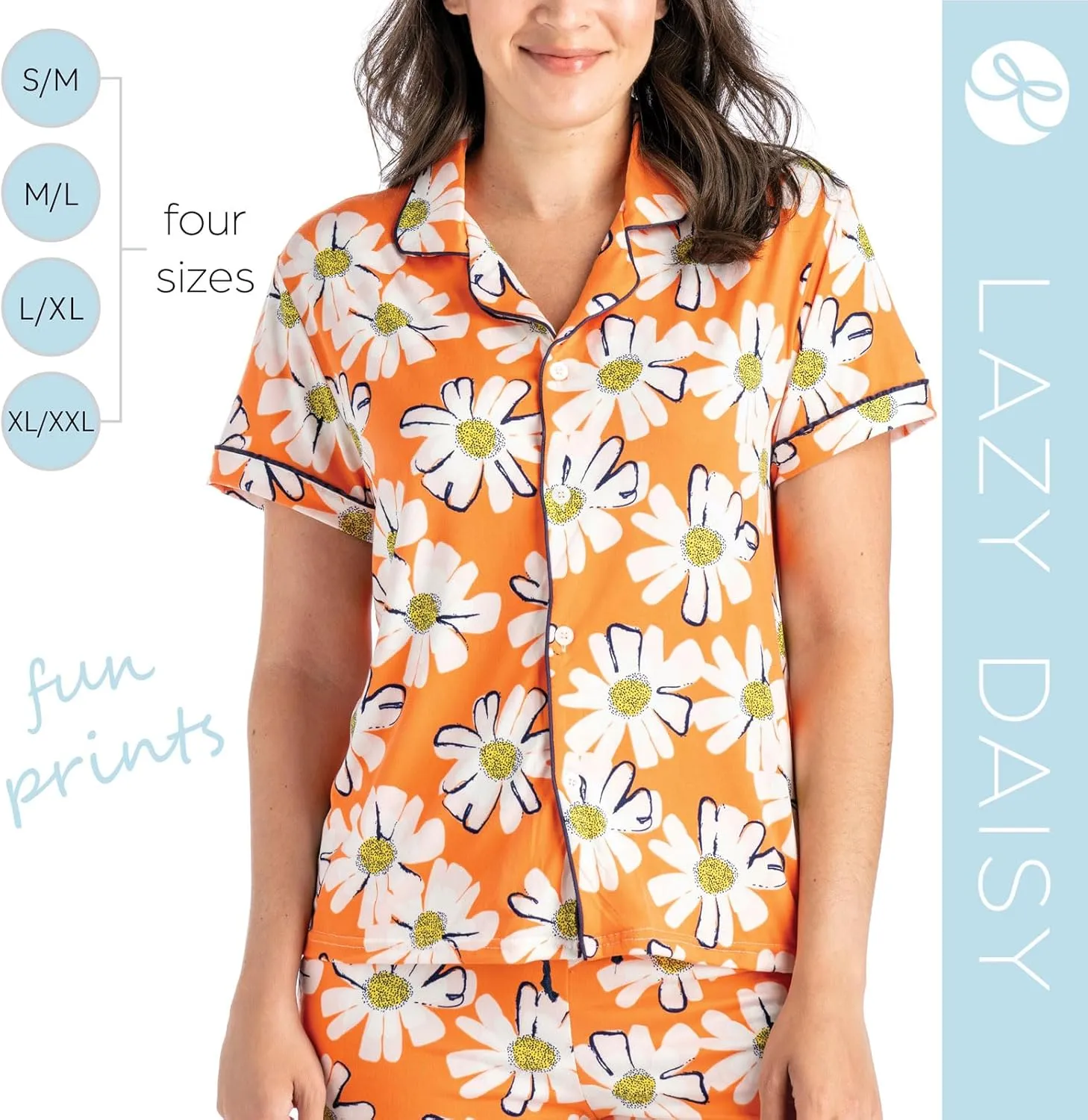 Hello Mello Lounge Short Sleeve Soft Pajama Top for Women