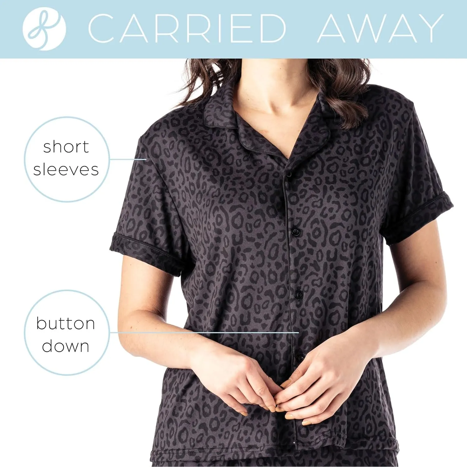Hello Mello Lounge Short Sleeve Soft Pajama Top for Women