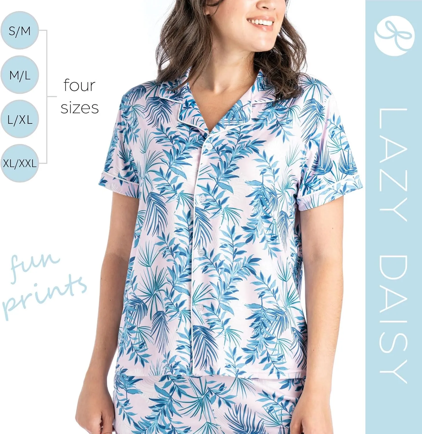 Hello Mello Lounge Short Sleeve Soft Pajama Top for Women