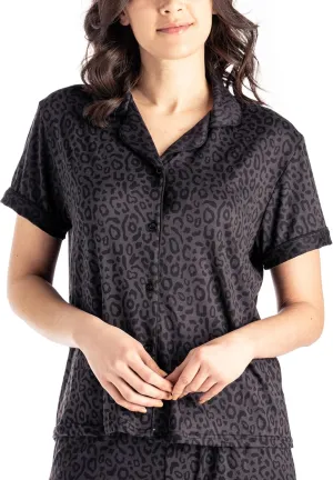 Hello Mello Lounge Short Sleeve Soft Pajama Top for Women