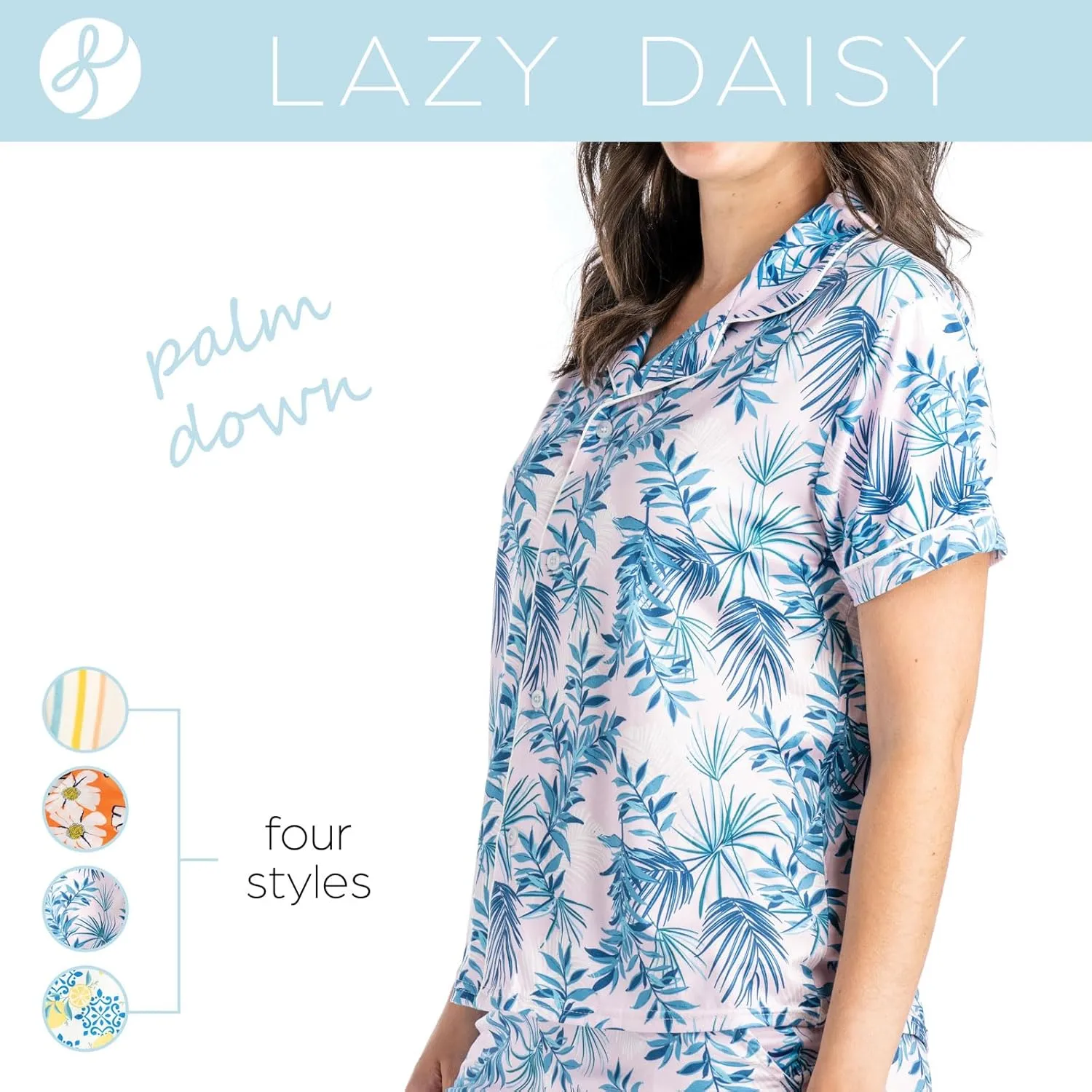 Hello Mello Lounge Short Sleeve Soft Pajama Top for Women