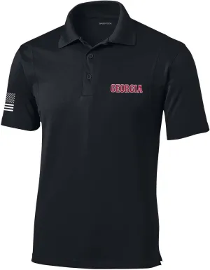 Heritage Pride Football Team Color State Name Embroidered Golf Polo