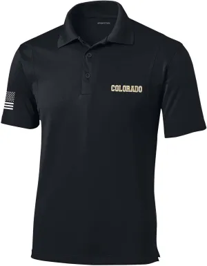 Heritage Pride Football Team Color State Name Embroidered Golf Polo