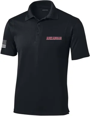 Heritage Pride Football Team Color State Name Embroidered Golf Polo