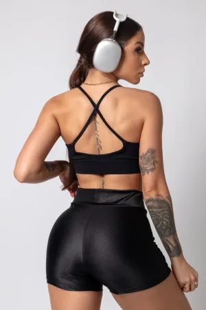 Hipkini Glossy Lacing Shorts