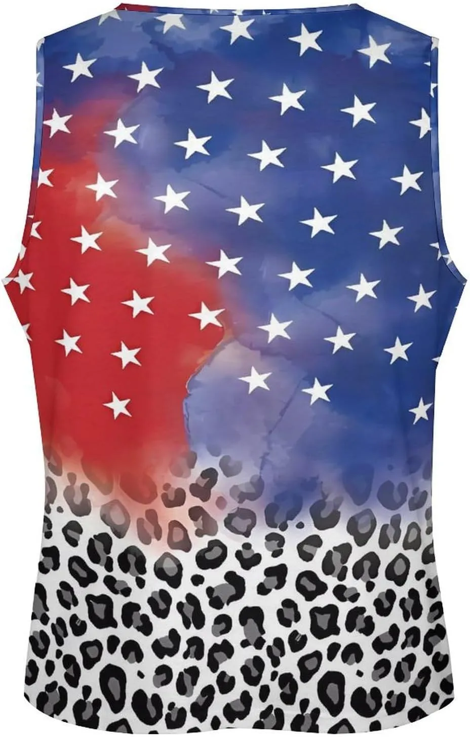 HOTYD American Flag Tank Tops Men Patriotic Tank Tops for Men 3D Print Summer Casual Quick Dry Sleeveless Muscle Shirts