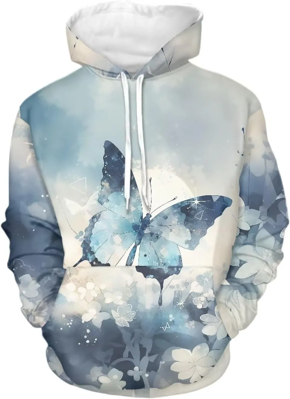 Howilath Womens Plus Size Hoodies Tops, Colorful Splash Galaxy Hoody Tie-dye Puppy Dogs Long Sleeve Shirts fall Tunic Tops