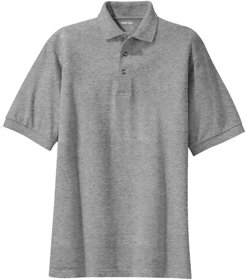 Joe's USA Mens Heavyweight Cotton Pique Polos in Regular, Big and Tall