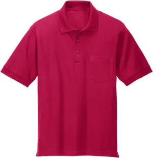 Joe's USA Mens Silk Touch Pocket Polos in Regular Big & Tall