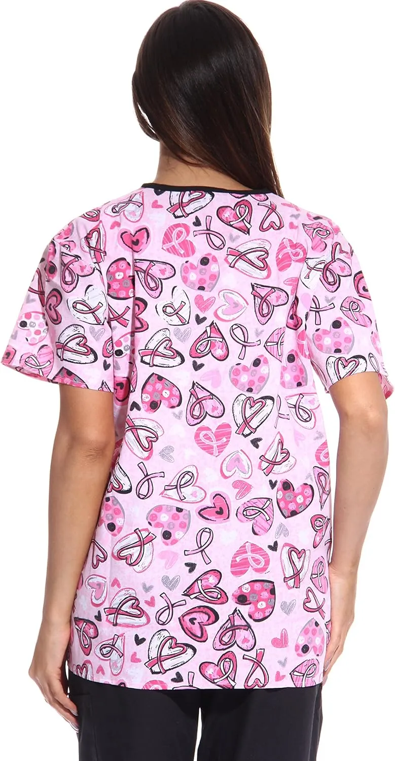Just Love Womens Holiday Scrub Tops