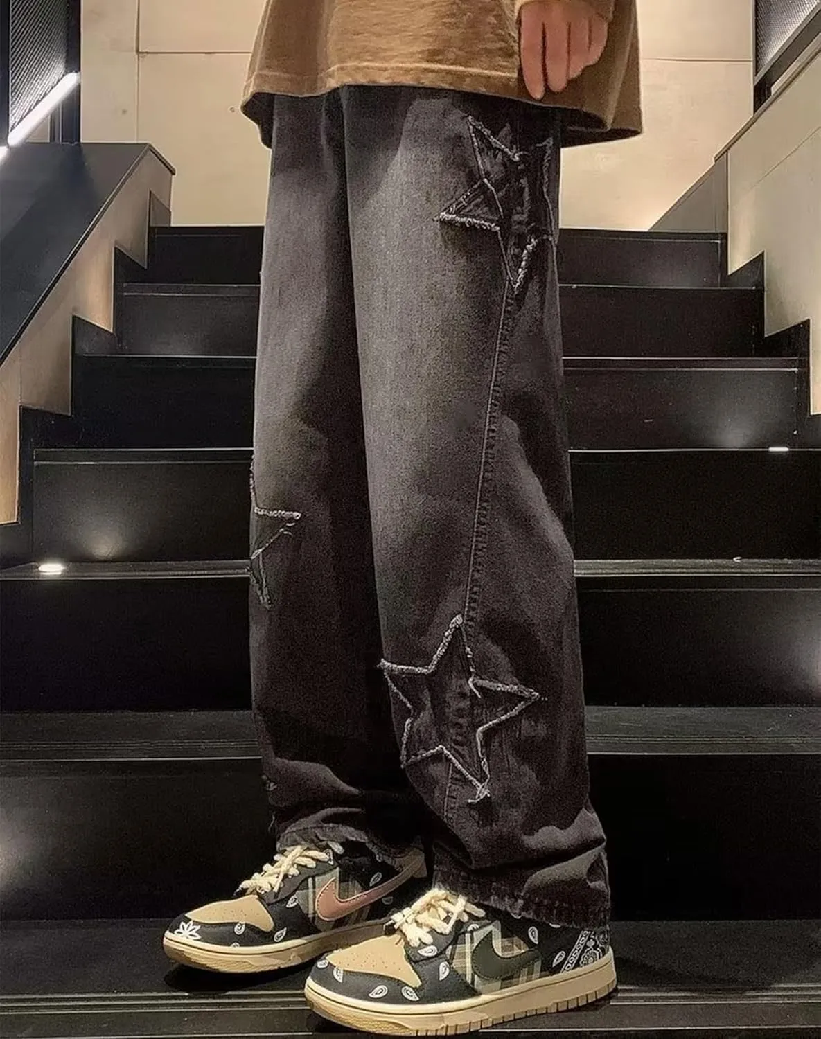 Kisswow Y2k Star Jeans for Women Cute Jeans for Teens Y2k Cargo Pants Women