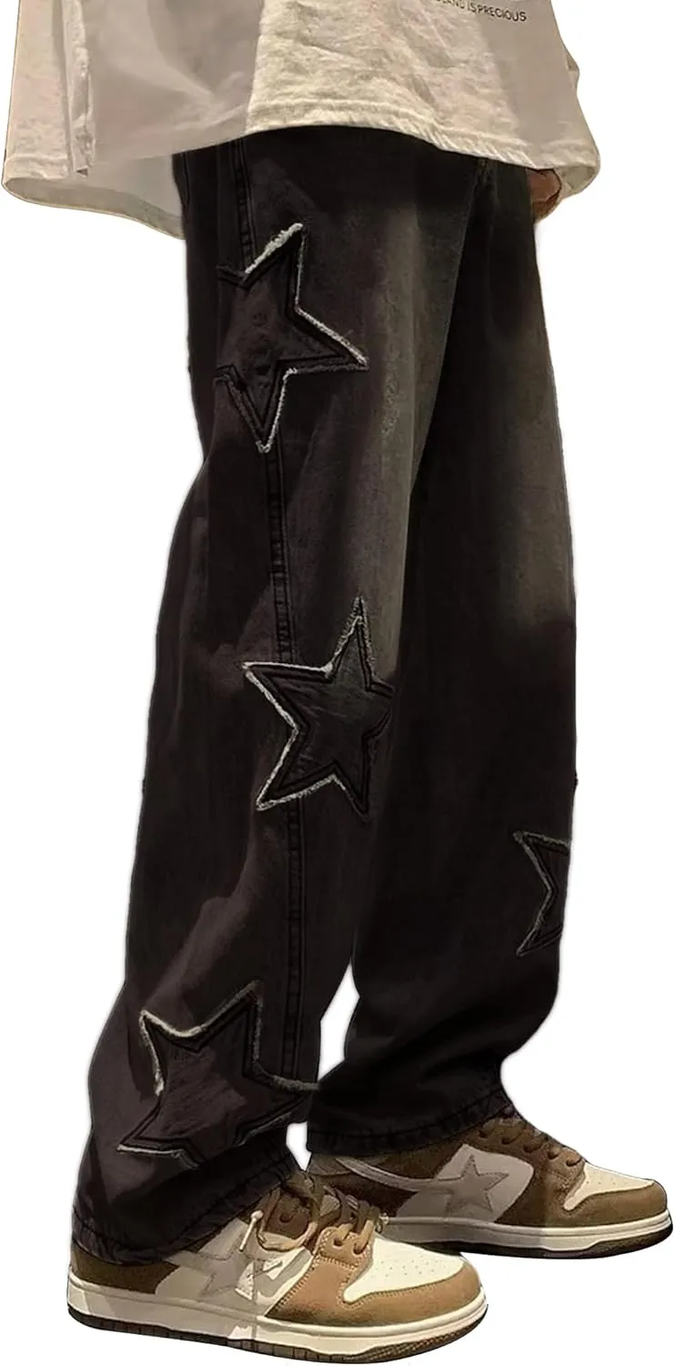 Kisswow Y2k Star Jeans for Women Cute Jeans for Teens Y2k Cargo Pants Women
