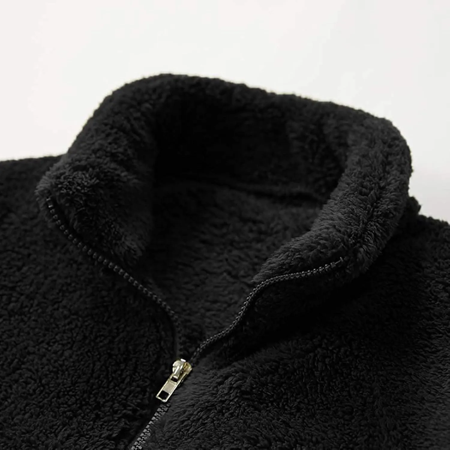 LCMTWX Men's Thick Thermal Winter Jacket Stand Collar Knitted Splice Sweater Coat Casual Cardigan Stylish Mens Puffer