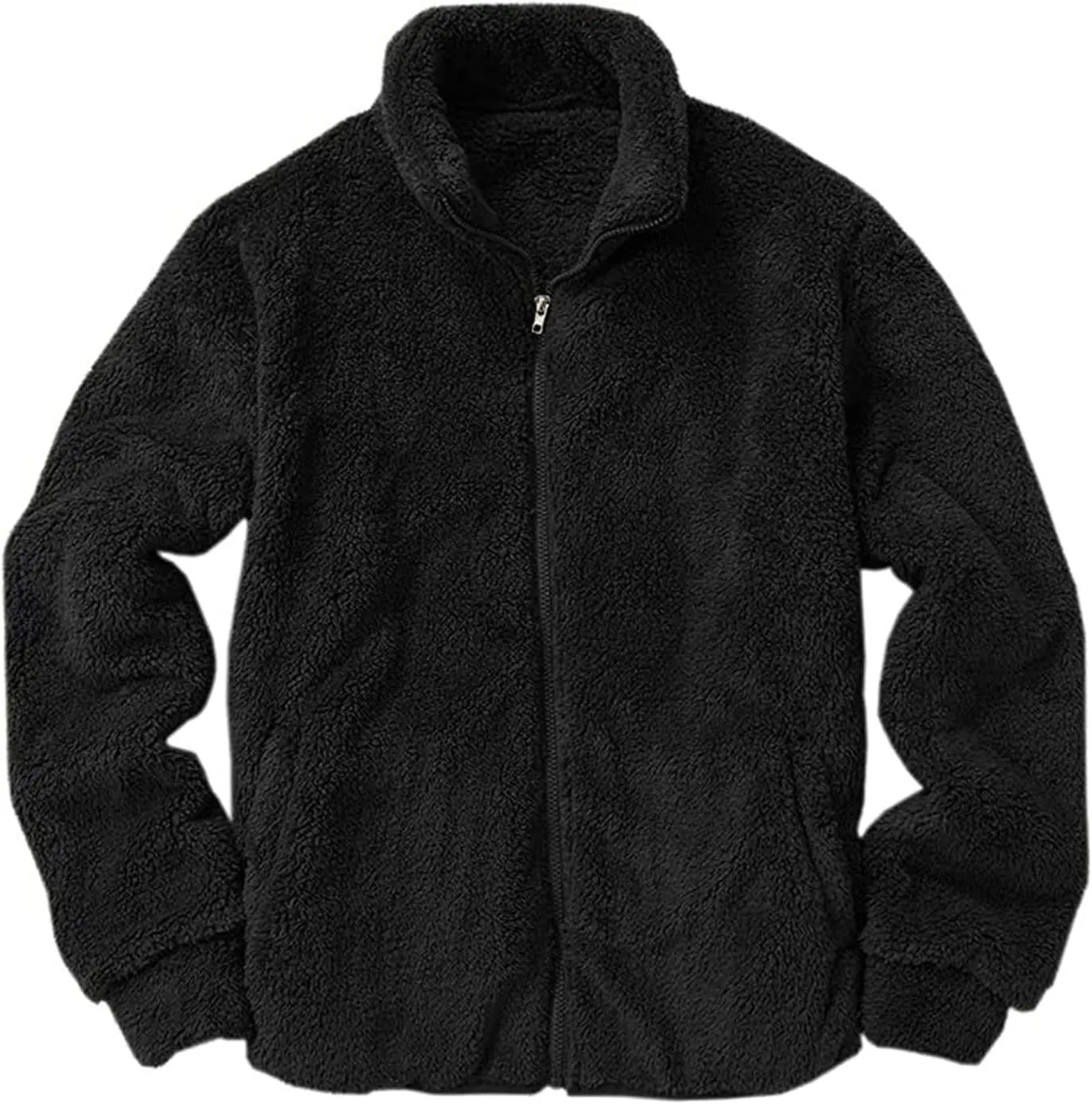 LCMTWX Men's Thick Thermal Winter Jacket Stand Collar Knitted Splice Sweater Coat Casual Cardigan Stylish Mens Puffer