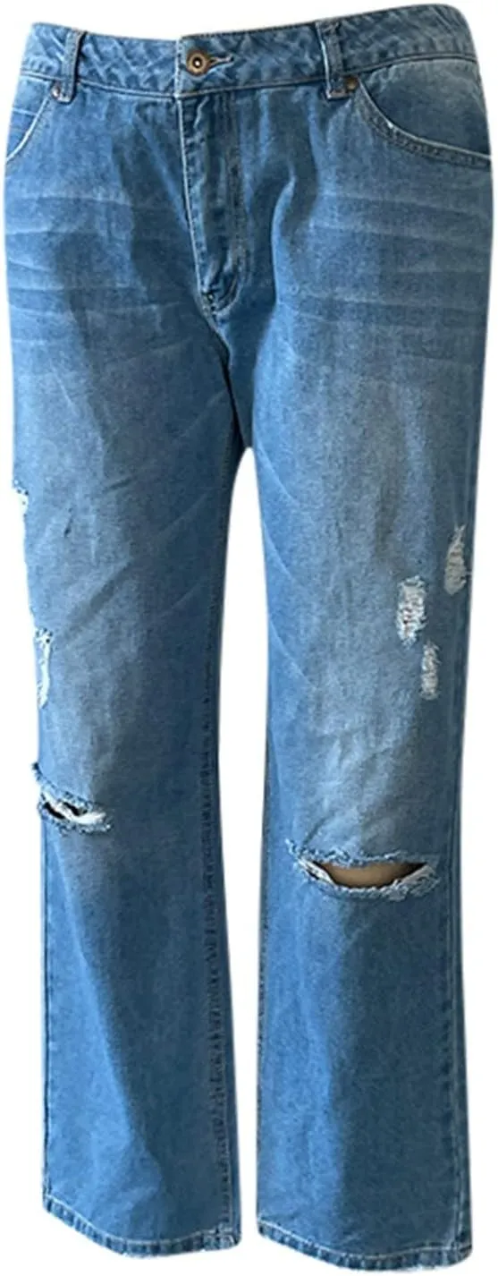 LCMTWX Skinny Jeans for Women Denim Bib Women's Fashion Bib Rompers Pants Women's Jeans Stretchy Raw Hem High Rise Jeans