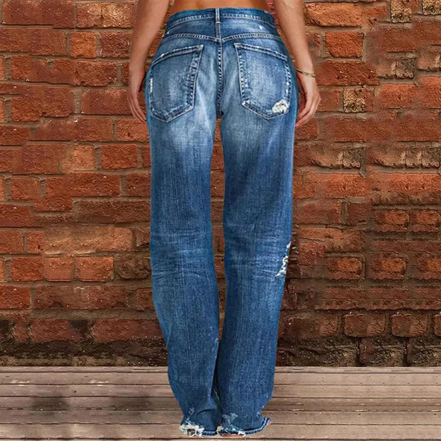 LCMTWX Skinny Jeans for Women Denim Bib Women's Fashion Bib Rompers Pants Women's Jeans Stretchy Raw Hem High Rise Jeans