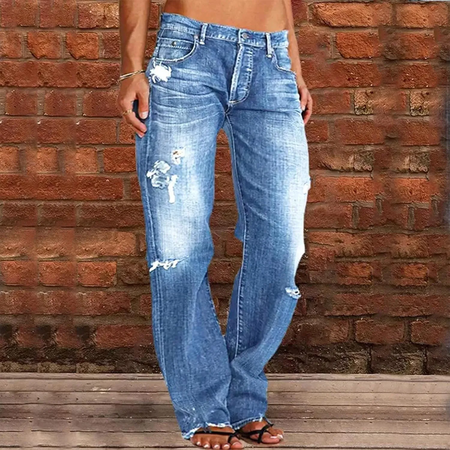 LCMTWX Skinny Jeans for Women Denim Bib Women's Fashion Bib Rompers Pants Women's Jeans Stretchy Raw Hem High Rise Jeans