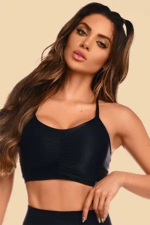 Let's Gym Glossy Sheered Bra