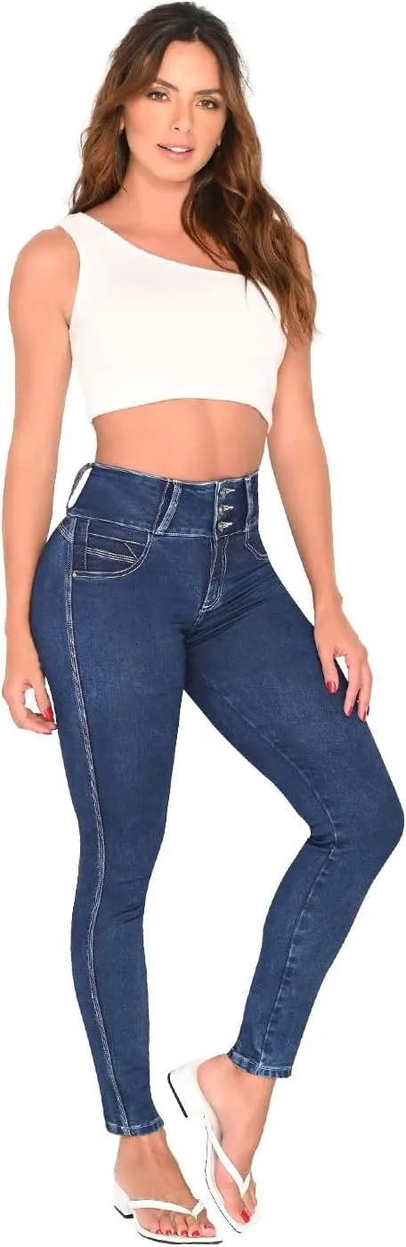 L.O.W.L.A SHAPEWEAR High Waisted Jeans for Women | Pantalones Colombianos Levanta cola | Butt Lifting Jeans